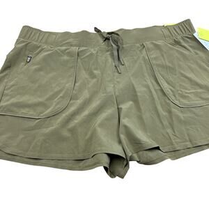 All in Motion Women's Stretch Light Olive Green Woven Shorts - XXL - NWT